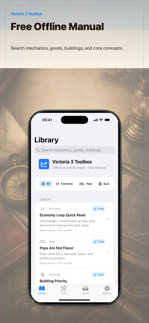 Victoria 3 Toolbox interface