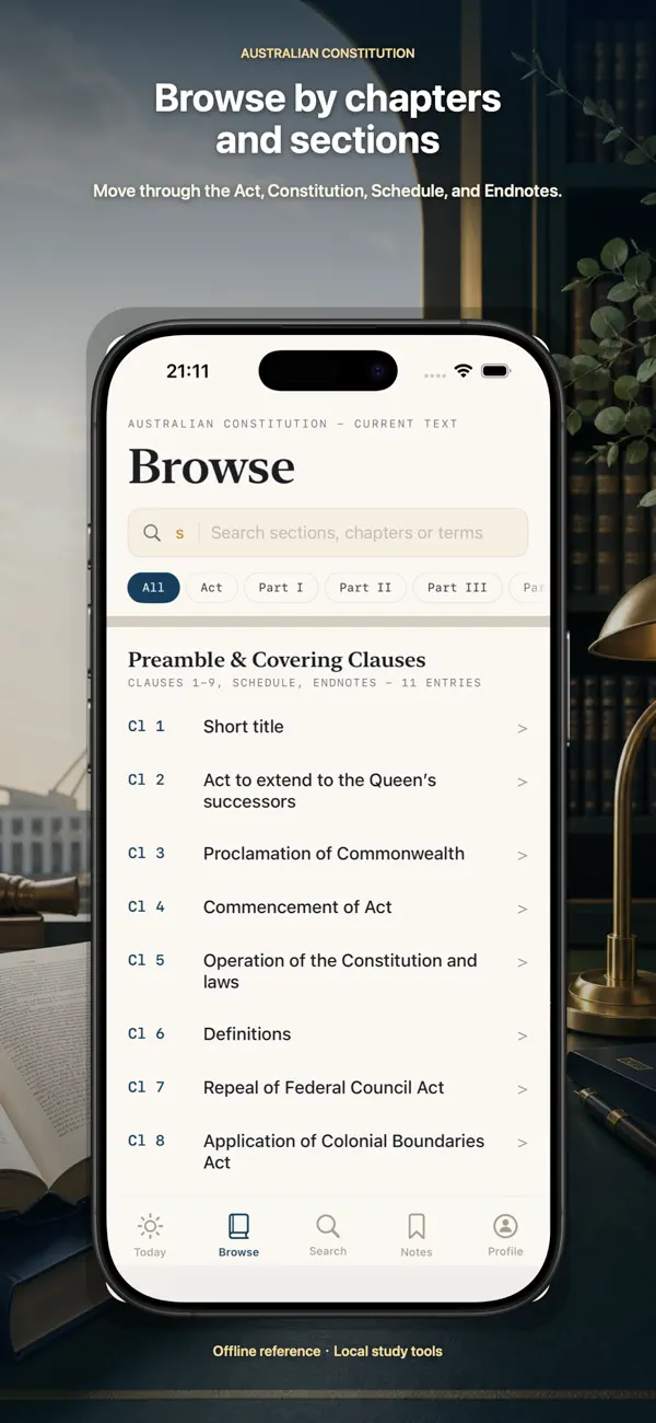 Australian Constitution screen 2