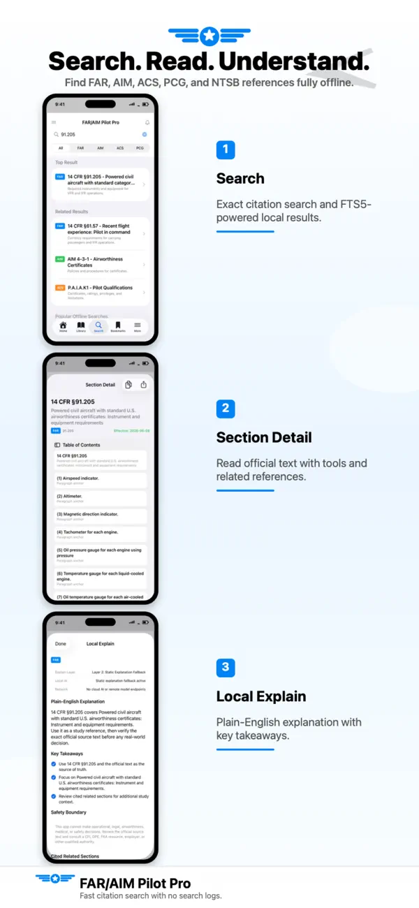 FAR/AIM Pilot Pro screen 2