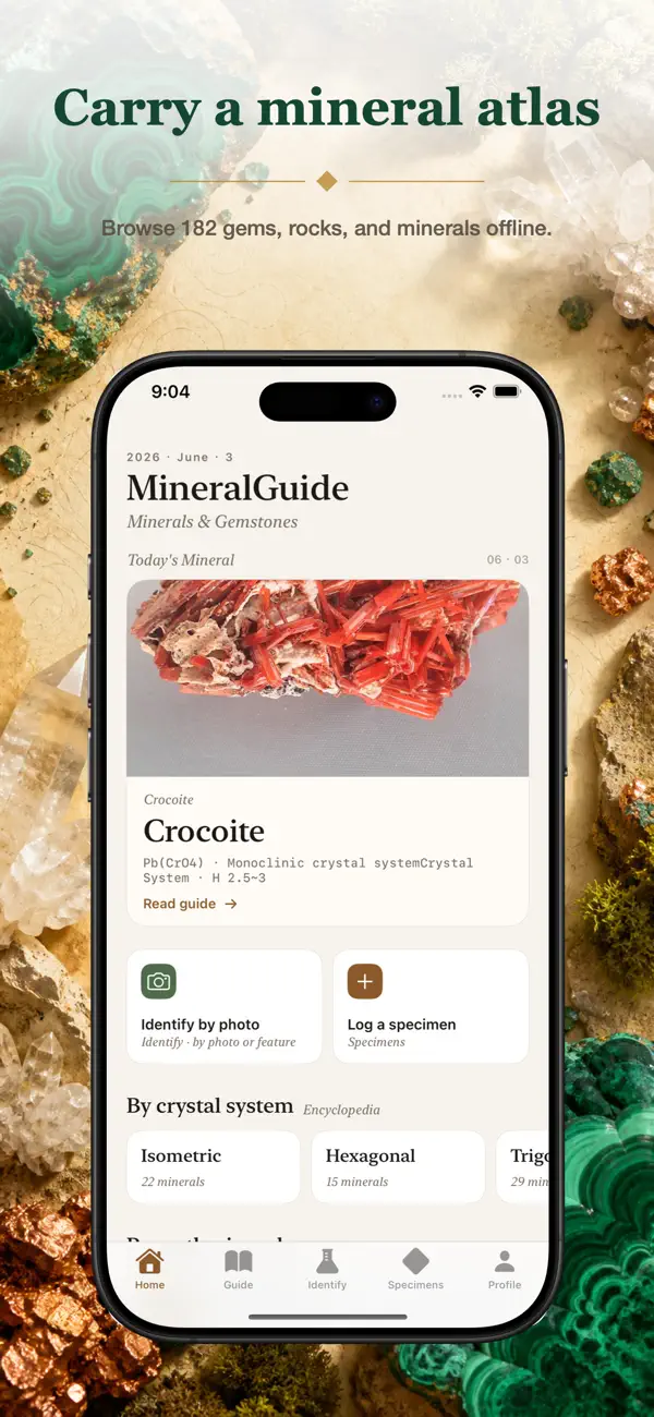 MineralGuide: Gems & Rocks screen 1