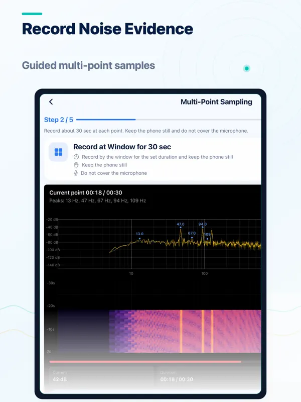 Noise Detective Pro Home screen 1