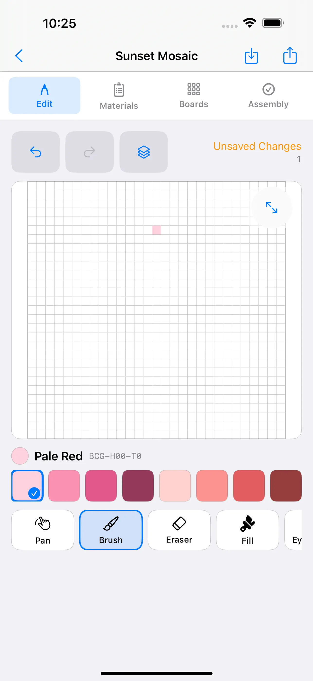 Trellipix: Fuse Bead Patterns: Pattern editor with grid and palette controls