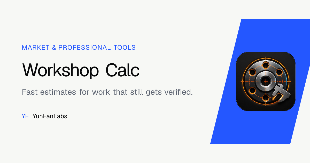 Workshop Calc screenshot 1